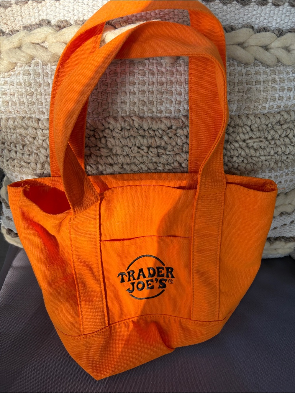 Trader Joes mini canvas tote - - Picture 2 of 7